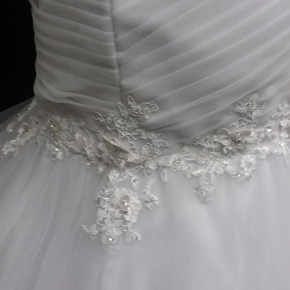 NWT Mermaid Style White Alfred Angelo Bridal Dress - Picture 6 of 10